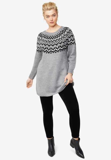 Fairisle Sweater Tunic, , alternate image number null