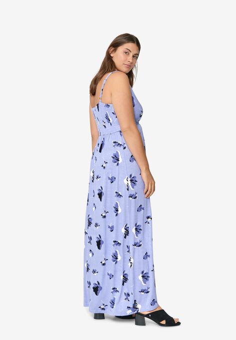 Knit Surplice Maxi Dress, , on-hover image number null