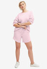 Fleece Sweatshort With Drawstring Waist, MISTY ROSE, hi-res image number null