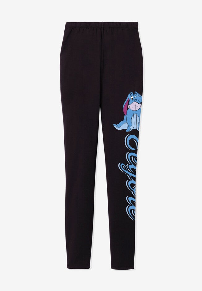 Disney Women's Leggings Black Eeyore Placed, , alternate image number null