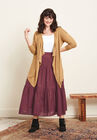Tiered Crinkle Skirt, , alternate image number null