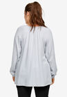 Tie Neck Peasant Tunic, , on-hover image number null