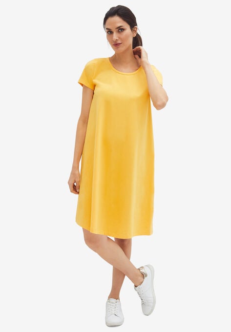 A-Line Tee Dress, GOLDEN, hi-res image number null