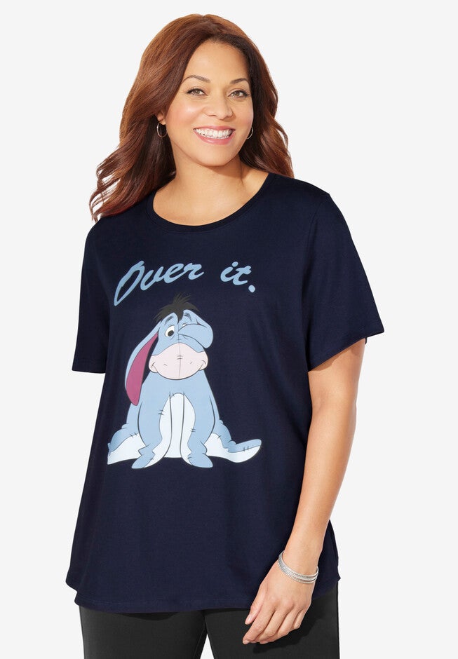 Disney Navy Eeyore Short-Sleeve Tee, NAVY EEYORE, hi-res image number null