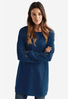 Lace Trim Sweatshirt Tunic, , alternate image number null