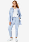 French Terry Drawstring Sweatpants, PERIWINKLE MIST, hi-res image number null