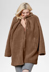 Teddy Faux Fur Coat, WALNUT BROWN, hi-res image number null