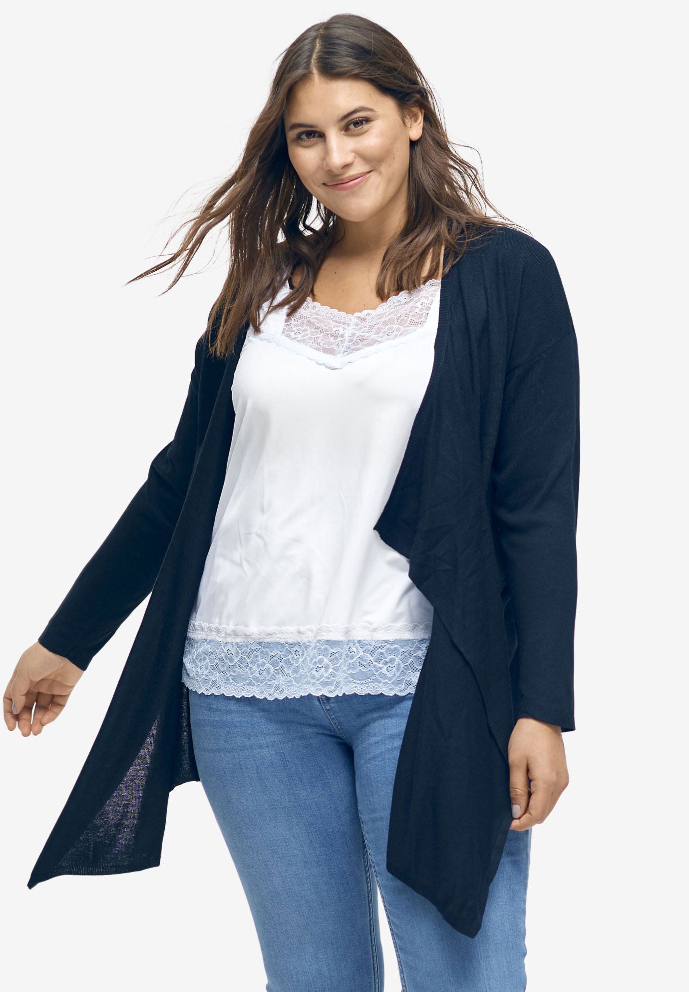 Lace-Trim Tank, , alternate image number 2