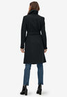 Wrap-Collar Wool-Blend Coat, , on-hover image number 1