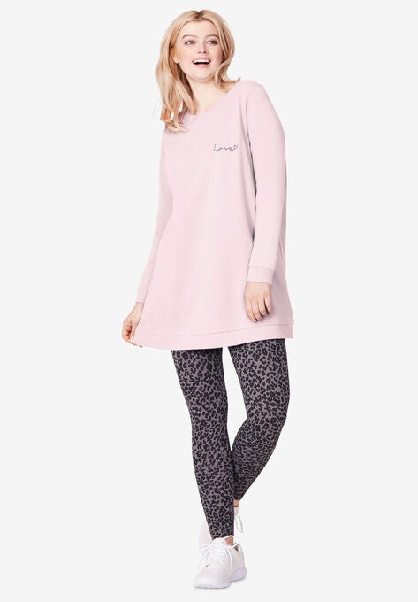 Love Tunic Sweatshirt, MISTY ROSE, hi-res image number null