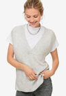 V-Neck Pullover Sweater Vest, , alternate image number null