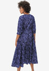 Tiered Cotton Midi Dress, , on-hover image number 1