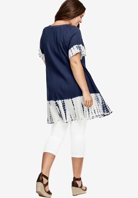 Tie-Dye Gauze Tunic, , on-hover image number null