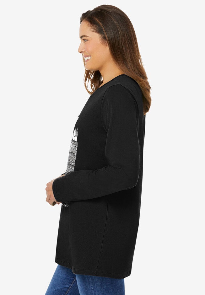 Peanuts Long Sleeve Tee, , alternate image number null