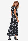 Tie-Front Maxi Dress, , on-hover image number 1
