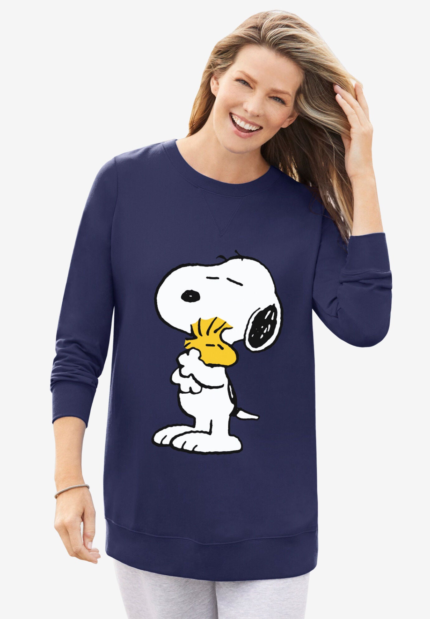Snoopy clearance sweatshirt womens