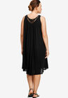 Lace Inset Trapeze Dress, , on-hover image number null