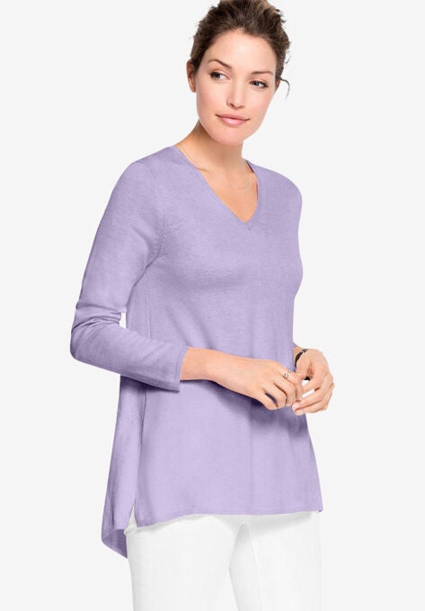 Pleat Back Sweater, JASMINE, hi-res image number null