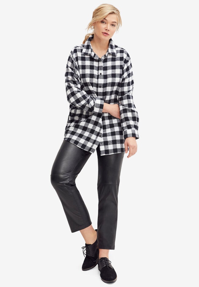 Faux Leather Trousers, , alternate image number null