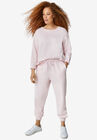 Drawstring Waist Fleece Sweatpants, , alternate image number null