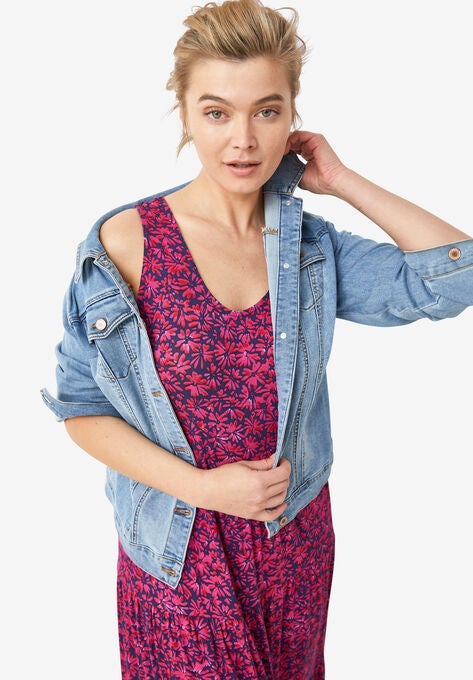 Tiered Maxi Dress, , alternate image number null