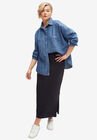 Knit Maxi Skirt, BLACK, hi-res image number null