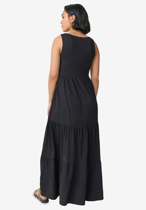 Tiered Maxi Dress, , on-hover image number null