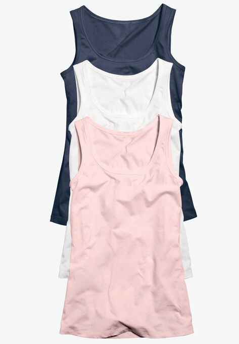 3-pack Sleeveless Tank, NAVY PACK, hi-res image number null
