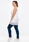 Lace Hem Tunic Tank, , alternate image number null