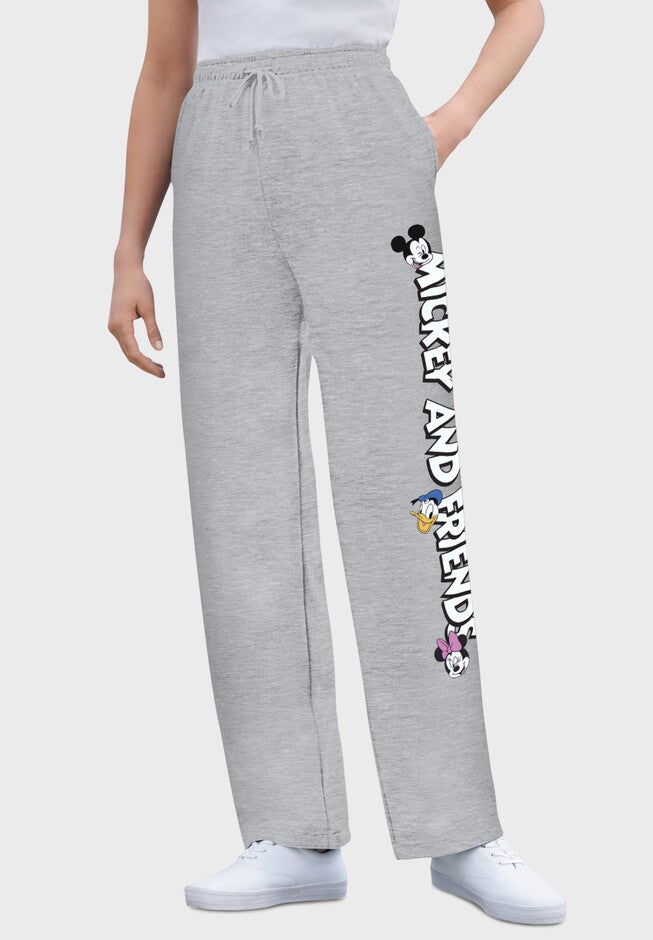 Disney Fleece Sweatpants, HEATHER GREY MICKEY FRIENDS, hi-res image number null