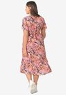 Button-Front Flounce Hem Dress, , on-hover image number null