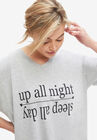 V-Neck Sleep Shirt, , alternate image number null