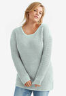 Chunky Knit Sweater, ANTIQUE MINT, hi-res image number 0