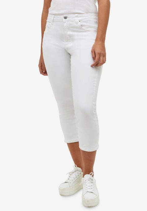 Stretch Slim Capris, , alternate image number null