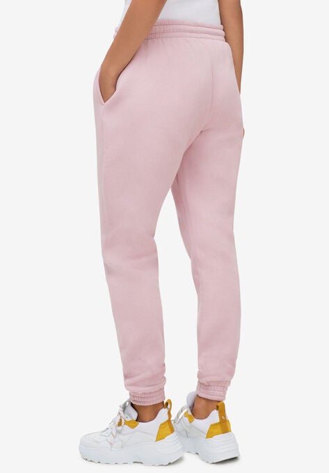Drawstring Waist Fleece Sweatpants, , on-hover image number null