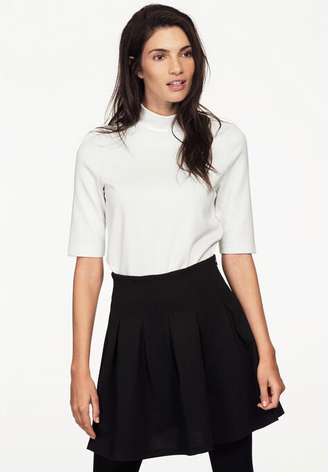 Mock Neck Tee, , alternate image number null