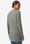 Long Boyfriend Cardigan With Tortoise Buttons, , on-hover image number null