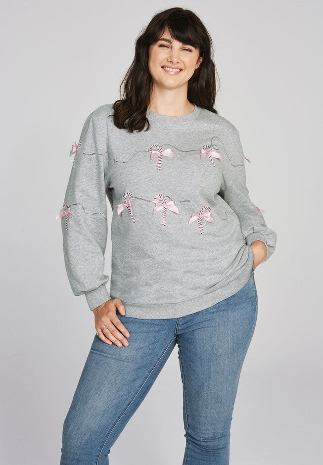 Candy Cane Sweatshirt, , alternate image number 3
