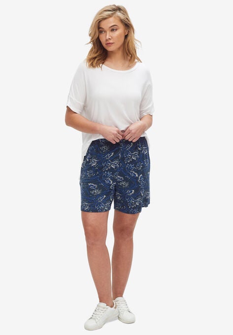Boxy Ribbed Tee, WHITE, hi-res image number null