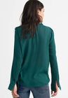Ruffle-Trim Crinkle Blouse, , on-hover image number 1