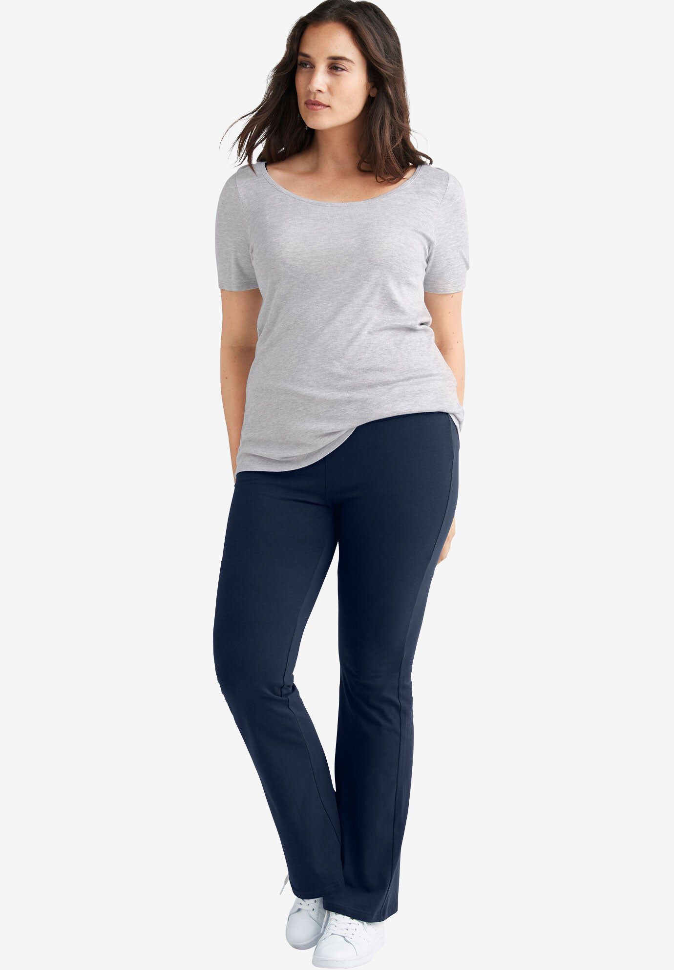 Stretch Knit Bootcut Leggings