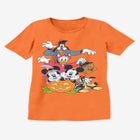 Disney Short Sleeve Crew Tee Orange Halloween Disney image number null