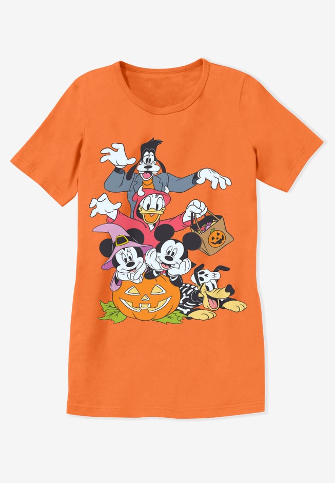 Disney Short Sleeve Crew Tee Orange Halloween Disney image number 1