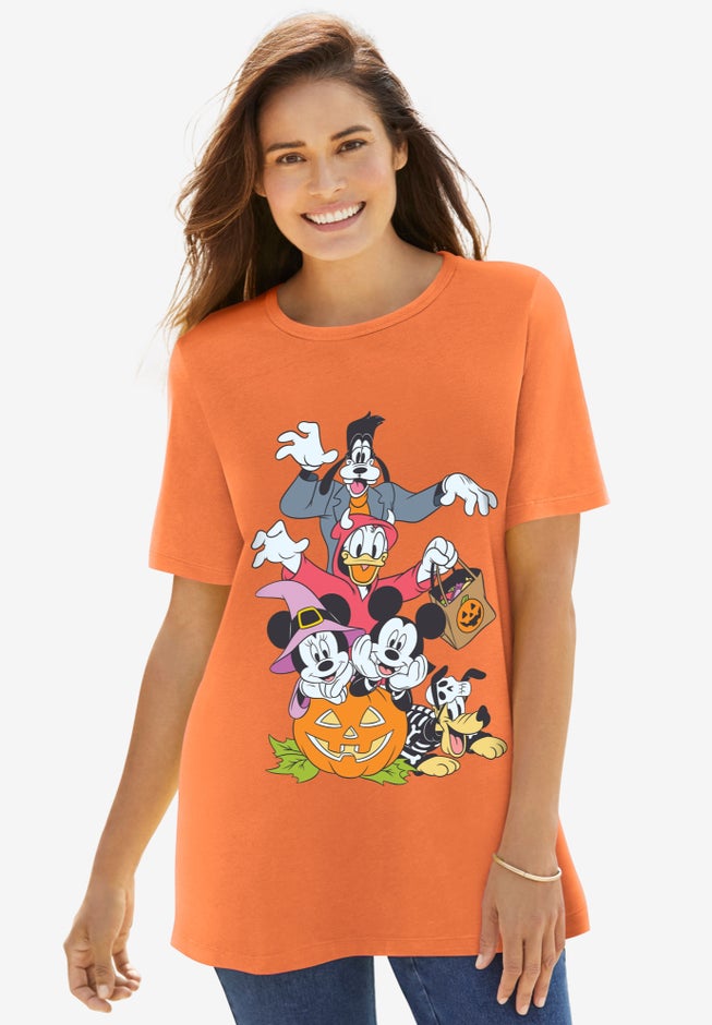 Disney Short Sleeve Crew Tee Orange Halloween Disney image number 0