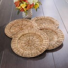 Set of 4, Rattan Charger Plates image number null