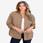 Plus Size Cami with Built-In Bra and Adjustable Straps image number null