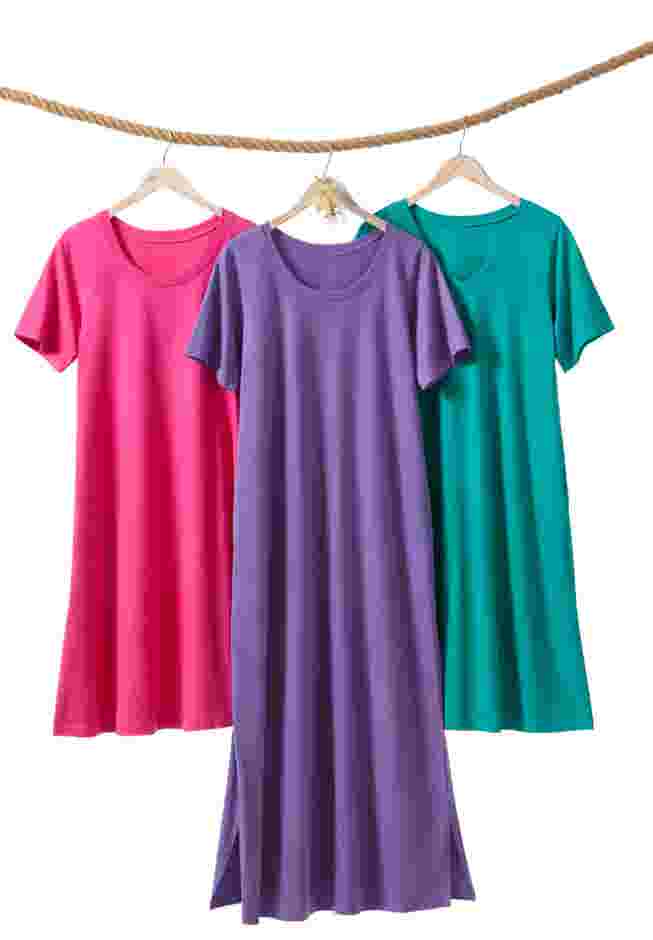 Perfect Short-Sleeve V-Neck Tee Dress image number 5