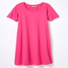 Perfect Short-Sleeve Crewneck Tee Dress image number null