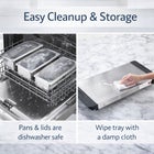 2-in-1 Triple Buffet Server & Warming Tray  image number null