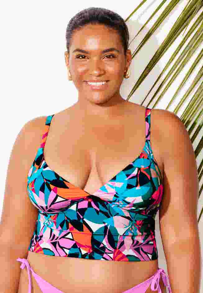 Essential Cropped Tankini Top image number 3